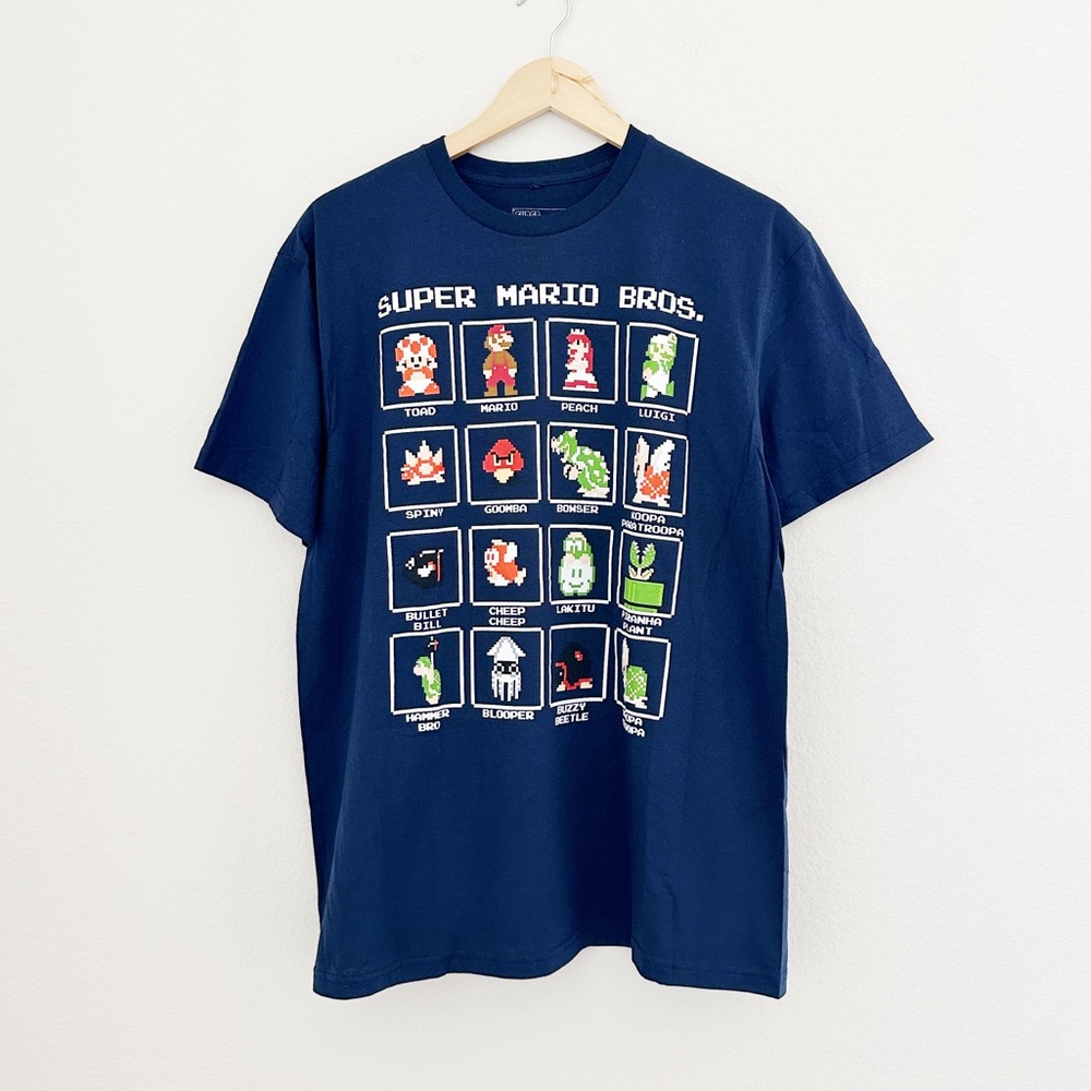 NEW Super Mario Bros Graphic Tee